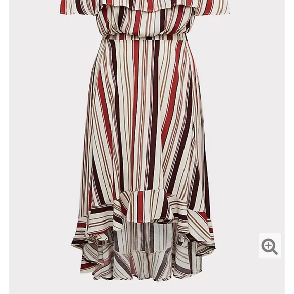 ✨torrid multi stripe challis hi-lo skirt✨ - Picture 3 of 8